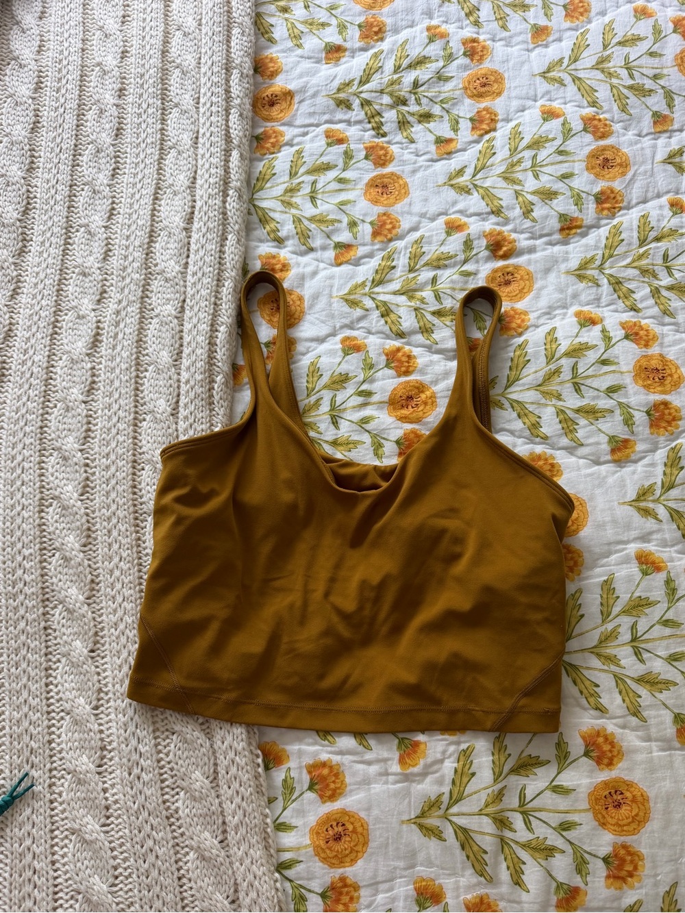 Lululemon Align tank size 10, yellow/gold